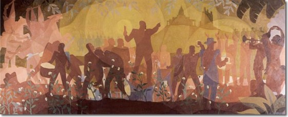 Aspects of Negro Life: From Slavery Through Reconstruction, Aaron Douglas, American c. 1934